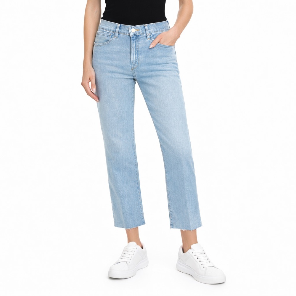 JOE’S Jeans Mary Kate High-Rise Crop Bootcut Jeans Raw Hem Light Wash NWT Sz 30